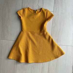 Zara girls dress in mustard yellow